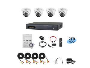 HD AHD/Analog Hybrid 4 Channel DVR 1080P KIT with 2.4Mp 4 x 24IR Dome Camera Installed 2TB Hard Drive A-6004ASL-4-2T HD AHD/Analog Hybrid 4 Channel DVR 1080P KIT with 2.4Mp 4 x 24IR Dome Camera Installed 2TB Hard Drive A-6004ASL-4-2T
