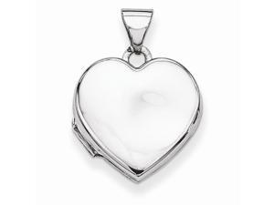 Sterling Silver 15mm Plained Heart Locket Sterling Silver 15mm Plained Heart Locket