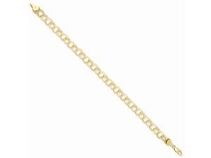 14k Yellow Gold 7in Triple Link Charm Bracelet 14k Yellow Gold 7in Triple Link Charm Bracelet