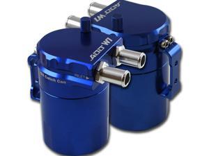 ADD W1 Blue Baffled Universal Aluminum Oil Catch Tank Can Reservoir Tank Blue Ver.1 ADD W1 Blue Baffled Universal Aluminum Oil Catch Tank Can Reservoir Tank Blue Ver.1