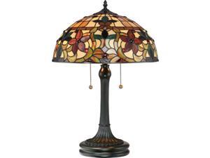 Quoizel 2 Light Kami Tiffany Table Lamp in Vintage Bronze - TF878T Quoizel 2 Light Kami Tiffany Table Lamp in Vintage Bronze - TF878T