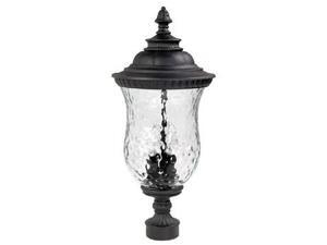Capital Lighting Ashford 3 Lamp Outdoor Post Lantern, Black - 9785BK Capital Lighting Ashford 3 Lamp Outdoor Post Lantern, Black - 9785BK