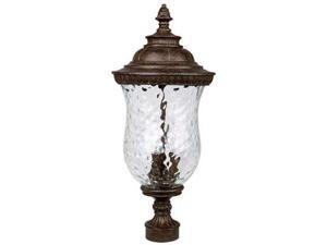 Capital Lighting Ashford 3 Lamp Outdoor Post Lantern, Tortoise - 9785TS Capital Lighting Ashford 3 Lamp Outdoor Post Lantern, Tortoise - 9785TS