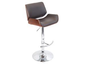 LumiSource Santi Barstool in Cherry + Brown Matte - BS-JY-SNTCH-BN LumiSource Santi Barstool in Cherry + Brown Matte - BS-JY-SNTCH-BN