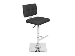 LumiSource Glamour Bar Stool in Black - BS-ST-GLAMBK LumiSource Glamour Bar Stool in Black - BS-ST-GLAMBK