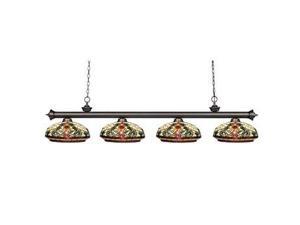 Z-Lite Riviera Olde Bronze 4 Light Billiard Light, Olde Bronze - 200-4OB-Z14-34 Z-Lite Riviera Olde Bronze 4 Light Billiard Light, Olde Bronze - 200-4OB-Z14-34