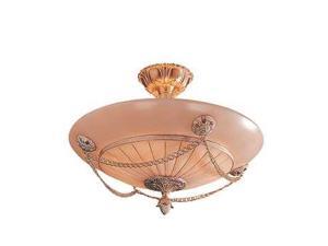 Crystorama Natural Alabaster Ornate Cast Brass Semi Flush Mount 965-WH Crystorama Natural Alabaster Ornate Cast Brass Semi Flush Mount 965-WH