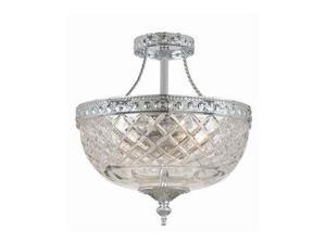Crystorama Richmond 24% Lead Crystal Semi-Flush Mount - 118-10-CH Crystorama Richmond 24% Lead Crystal Semi-Flush Mount - 118-10-CH