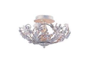 Crystorama Abbie Hand Cut Crystal Semi Flush - 5305-AW Crystorama Abbie Hand Cut Crystal Semi Flush - 5305-AW
