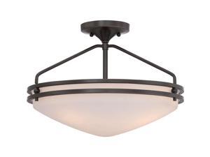Quoizel Ozark Semi-Flush Mount, Palladian Bronze - OZ1716PN Quoizel Ozark Semi-Flush Mount, Palladian Bronze - OZ1716PN