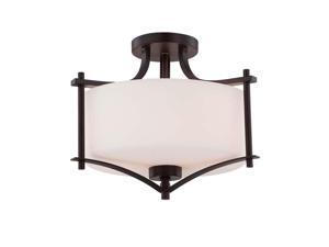 Savoy House Colton 2 Light Semi-Flush, English Bronze - 6-334-2-13 Savoy House Colton 2 Light Semi-Flush, English Bronze - 6-334-2-13