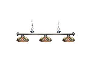 Z-Lite Riviera Gun Metal 3 Light Billiard Light, Gun Metal - 200-3GM-Z14-34 Z-Lite Riviera Gun Metal 3 Light Billiard Light, Gun Metal - 200-3GM-Z14-34