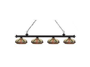 Z-Lite Riviera Bronze 4 Light Billiard Light, Bronze - 200-4BRZ-Z14-34 Z-Lite Riviera Bronze 4 Light Billiard Light, Bronze - 200-4BRZ-Z14-34
