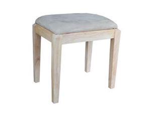 International Concepts Vanity Bench Unfinished - BE-2 International Concepts Vanity Bench Unfinished - BE-2
