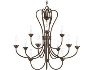 Progress Heart 12-Light Three-Tier Chandelier Etched Glass - P4686-20 Progress Heart 12-Light Three-Tier Chandelier Etched Glass - P4686-20