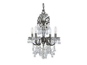 Crystorama Legacy Ornate Chandelier, Swarovski Spectra Crystal 5194-EB-CL-SAQ Crystorama Legacy Ornate Chandelier, Swarovski Spectra Crystal 5194-EB-CL-SAQ