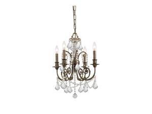 Crystorama Regis Clear Swarovski Crystal Wrought Iron Chandelier 5114-EB-CL-SAQ Crystorama Regis Clear Swarovski Crystal Wrought Iron Chandelier 5114-EB-CL-SAQ