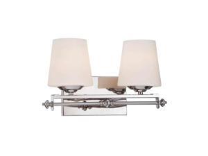 Savoy House Aiden 2 Light Bath Bar, Polished Chrome - 8-5850-2-11 Savoy House Aiden 2 Light Bath Bar, Polished Chrome - 8-5850-2-11