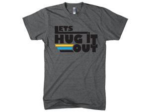 Lets Hug It Out T Shirt Funny Vintage TV Quote Tee M Lets Hug It Out T Shirt Funny Vintage TV Quote Tee M