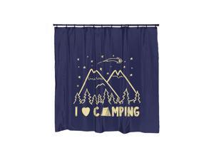 I Love Camping Campfire Graphic Shower Curtain-standard I Love Camping Campfire Graphic Shower Curtain-standard