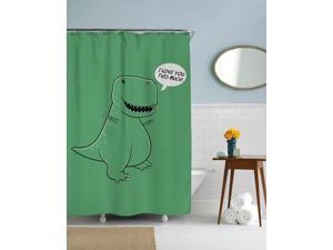 I Love You This Much T Rex Dinosaur Shower Curtain-standard I Love You This Much T Rex Dinosaur Shower Curtain-standard