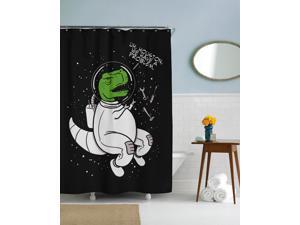 Houston We Have a Problem T Rex Shower Curtain-standard Houston We Have a Problem T Rex Shower Curtain-standard