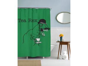 Tea Rex Funny T Rex Dinosaur Shower Curtain-standard Tea Rex Funny T Rex Dinosaur Shower Curtain-standard