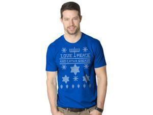 Ugly Hanukkah Sweater T Shirt funny ugly sweater shirt Holiday tee M Ugly Hanukkah Sweater T Shirt funny ugly sweater shirt Holiday tee M