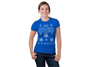 Women's Ugly Hanukkah Sweater T Shirt sweater shirt Holiday tee for women XL Women's Ugly Hanukkah Sweater T Shirt sweater shirt Holiday tee for women XL