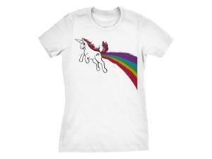 Women's Unicorn Farting a Rainbow T-Shirt - Origin of a Rainbow Shirt XL Women's Unicorn Farting a Rainbow T-Shirt - Origin of a Rainbow Shirt XL