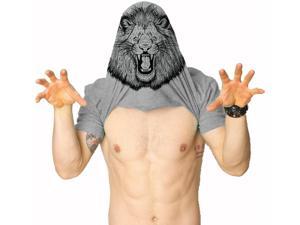 Ask Me About My Lion Roar T Shirt Funny Lions Flip Up Tee -XL Ask Me About My Lion Roar T Shirt Funny Lions Flip Up Tee -XL
