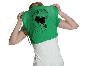 Womens Ask Me About My T-Rex T Shirt Funny Flip Up Trex Shirts For Women (Green) XL Womens Ask Me About My T-Rex T Shirt Funny Flip Up Trex Shirts For Women (Green) XL