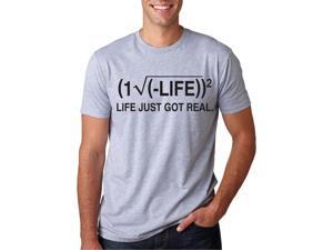 Life Just Got Real T Shirt Funny Math Shirt Mathematics Tee XL Life Just Got Real T Shirt Funny Math Shirt Mathematics Tee XL