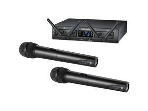 Audio-Technica ATW-1322 Wireless Handheld Mic System 10 Pro Digital 2.4GHz NATE with 2 Handheld Microphones Audio-Technica ATW-1322 Wireless Handheld Mic System 10 Pro Digital 2.4GHz NATE with 2 Handheld Microphones