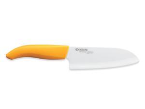 Kyocera Revolution Ceramic 5 1/2 Inch Santoku Knife Yellow Kyocera Revolution Ceramic 5 1/2 Inch Santoku Knife Yellow