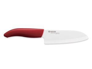 Kyocera Revolution Ceramic 5.5 Inch Santoku Knife Red Kyocera Revolution Ceramic 5.5 Inch Santoku Knife Red