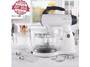 Sunbeam White 12 Variable Speed 350 Watt Mixmaster Stand Mixer With Glass Bowl . Sunbeam White 12 Variable Speed 350 Watt Mixmaster Stand Mixer With Glass Bowl .