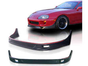 93-98 Toyota Supra Jdm Tr-D Style Front Bumper Lip Spoiler Polyurethane Black 93-98 Toyota Supra Jdm Tr-D Style Front Bumper Lip Spoiler Polyurethane Black