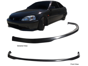 99-00 Honda Civic Ek Sir Si R Polyurethane Front Bumper Lip Spoiler 99-00 Honda Civic Ek Sir Si R Polyurethane Front Bumper Lip Spoiler