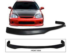 99-00 Honda Civic Ek Urethane Front Bumper Lip Spoiler 99-00 Honda Civic Ek Urethane Front Bumper Lip Spoiler