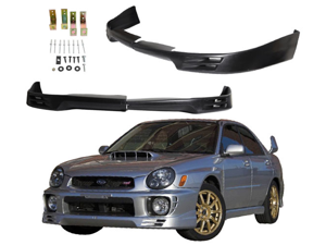 02-03 Subaru Impreza Wrx V2 Style Urethane Front Bumper Lip Spoiler Black 02-03 Subaru Impreza Wrx V2 Style Urethane Front Bumper Lip Spoiler Black