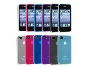 iPhone® 4 4S TPU Rubber Skin Case Combo (6-pack): Clear Frost Smoke, Clear Frost Light Blue, Clear Frost White, Clear Frost Hot Pink, Clear Frost Dark Blue, Clear Frost Purple iPhone® 4 4S TPU Rubber Skin Case Combo (6-pack): Clear Frost Smoke, Clear Frost Light Blue, Clear Frost White, Clear Frost Hot Pink, Clear Frost Dark Blue, Clear Frost Purple