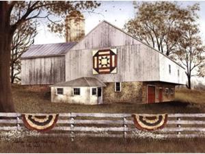 American Star Quilt Block Barn Poster Print by Billy Jacobs (16 x 12) American Star Quilt Block Barn Poster Print by Billy Jacobs (16 x 12)