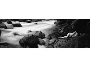 Side profile of a naked woman lying on a rock Poster Print by Panoramic Images (28 x 9) Side profile of a naked woman lying on a rock Poster Print by Panoramic Images (28 x 9)