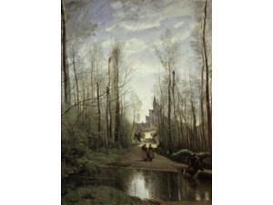 The Church of Marissel near Beauvais, 1866, Jean Baptiste Camille Corot (1796-1875/French), Oil on canvas, Musee du The Church of Marissel near Beauvais, 1866, Jean Baptiste Camille Corot (1796-1875/French), Oil on canvas, Musee du