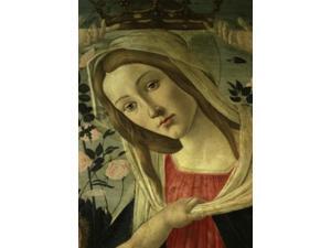 VIRGIN AND CHILD SURROUNDED BY ANGELS, THE (DETAIL OF THE VIRGIN) Botticelli, Sandro 1444 d1510 Italian Private VIRGIN AND CHILD SURROUNDED BY ANGELS, THE (DETAIL OF THE VIRGIN) Botticelli, Sandro 1444 d1510 Italian Private