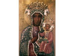Black Madonna of Czestochowa, Icons, Jewels and precious stones Poster Print (18 x 24) Black Madonna of Czestochowa, Icons, Jewels and precious stones Poster Print (18 x 24)