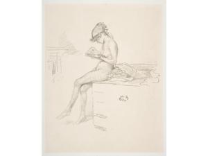 Little Nude Model, Reading Poster Print by James McNeill Whistler (American, Lowell, Massachusetts 1834–1903 London) (18 Little Nude Model, Reading Poster Print by James McNeill Whistler (American, Lowell, Massachusetts 1834–1903 London) (18