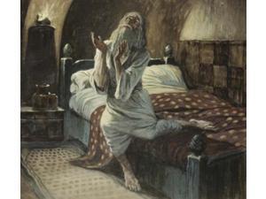David Praying in the Night, James Tissot (1836-1902 French), Jewish Museum, New York, USA Poster Print (18 x 24) David Praying in the Night, James Tissot (1836-1902 French), Jewish Museum, New York, USA Poster Print (18 x 24)
