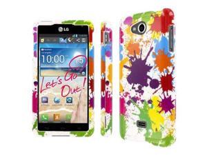 MPERO SNAPZ Series Glossy Case for HTC One M7 - White Paint Splatter MPERO SNAPZ Series Glossy Case for HTC One M7 - White Paint Splatter